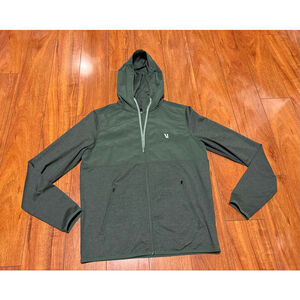 Men's Vuori Green Full Zip Hoodie S